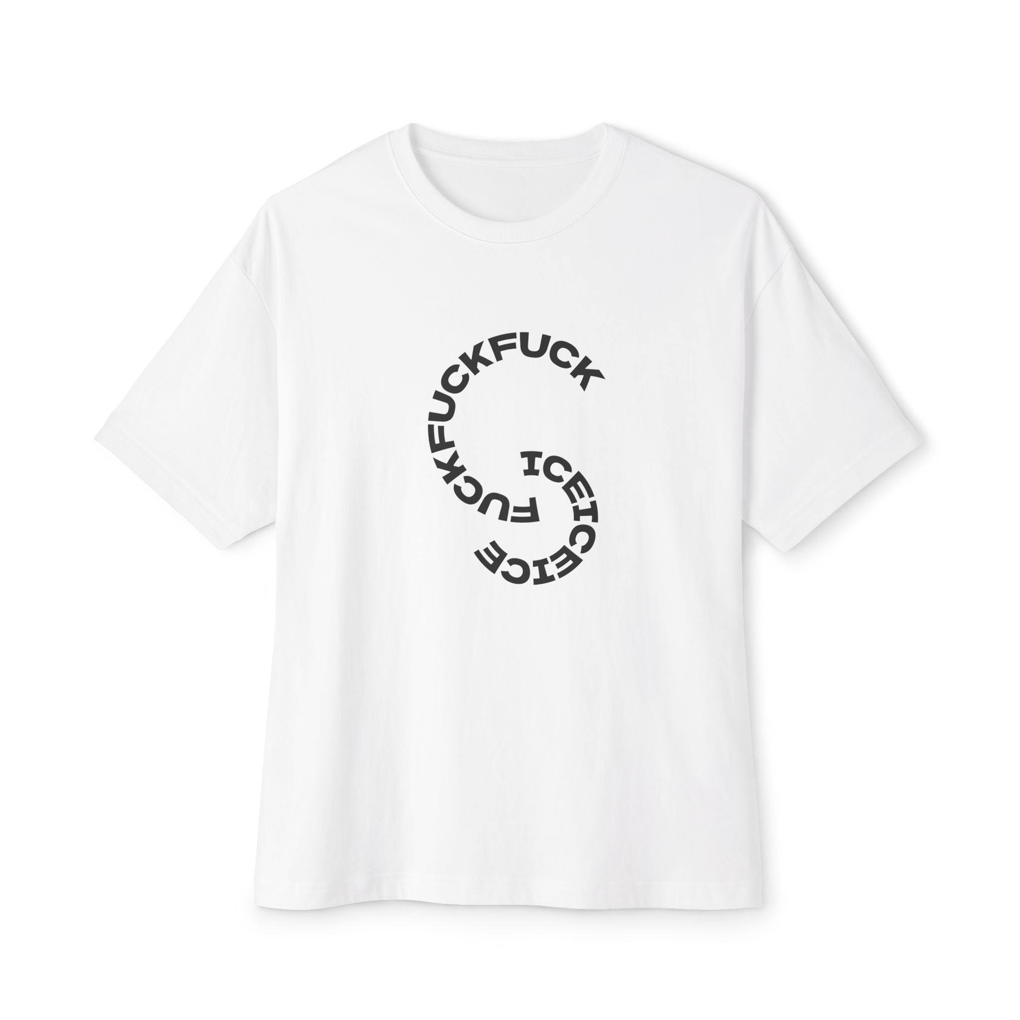 F ICE Unisex Oversized Boxy Tee