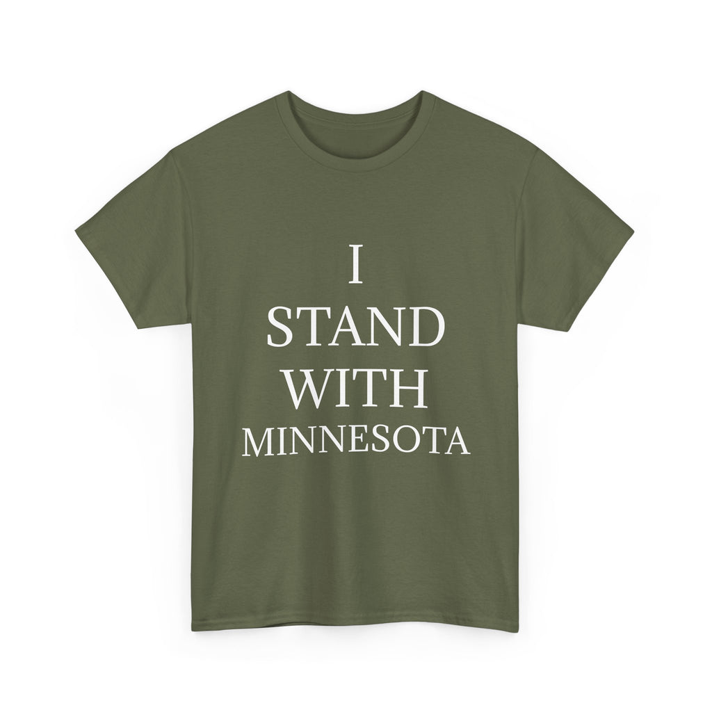 I STAND WITH MINNESOTA DARK Unisex Heavy Cotton Tee