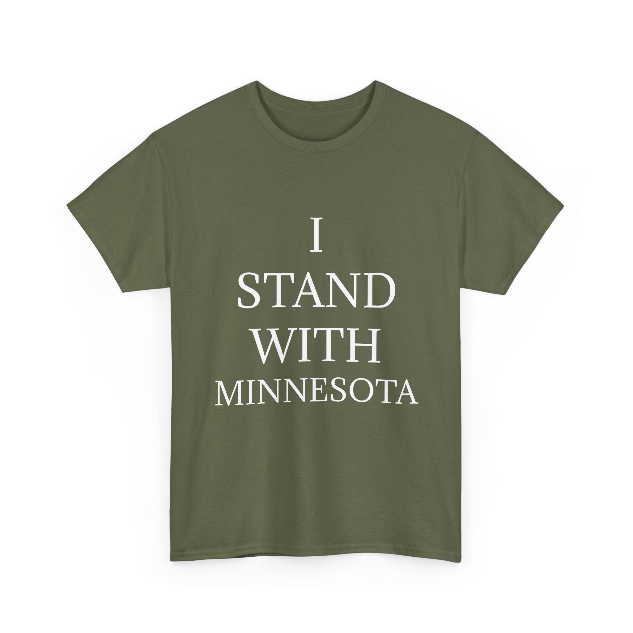 I STAND WITH MINNESOTA DARK Unisex Heavy Cotton Tee