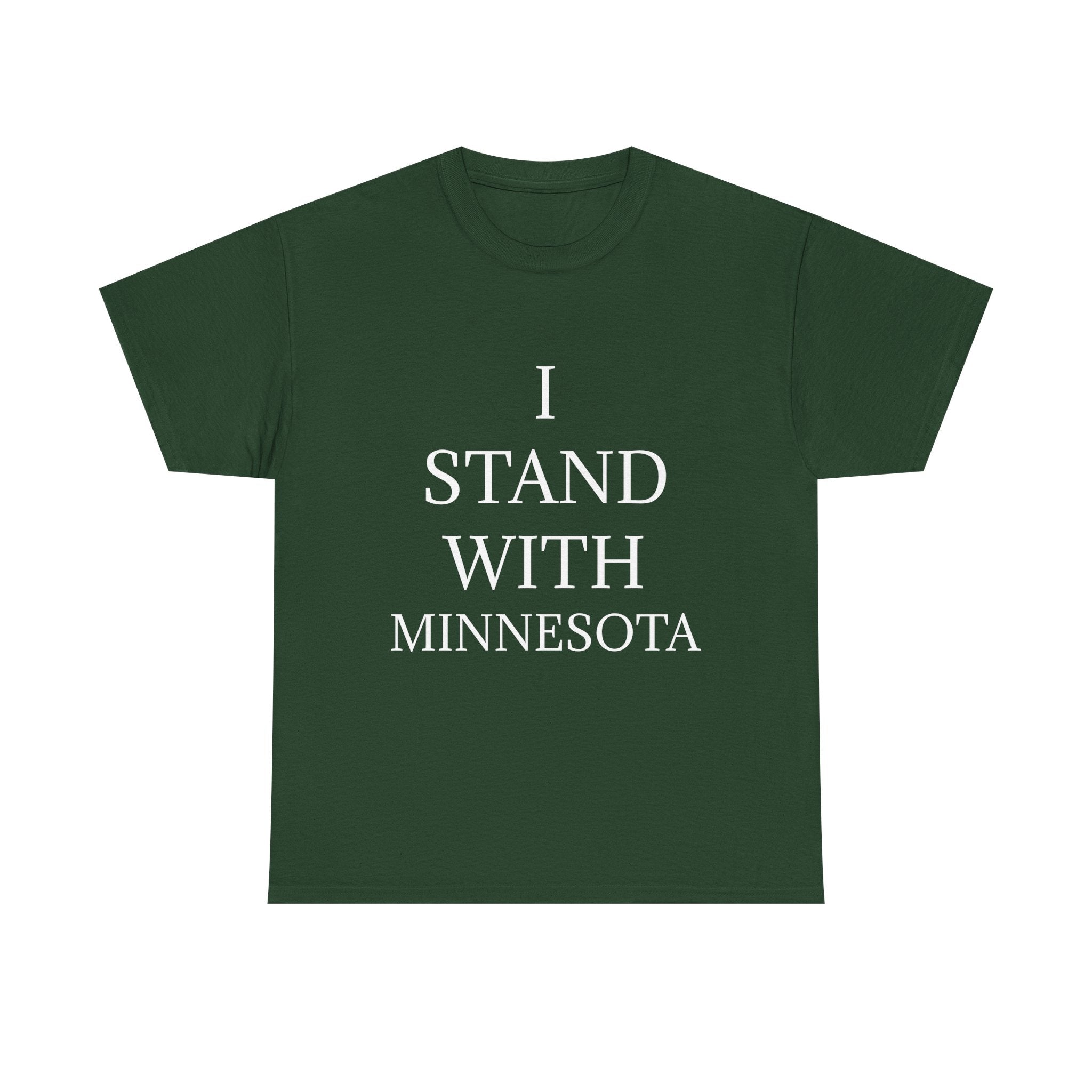 I STAND WITH MINNESOTA DARK Unisex Heavy Cotton Tee